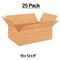 25 Pack Multi Depth Corrugated Shipping Boxes for Packing Mailing and Storage 18 x 12 x 6 inch